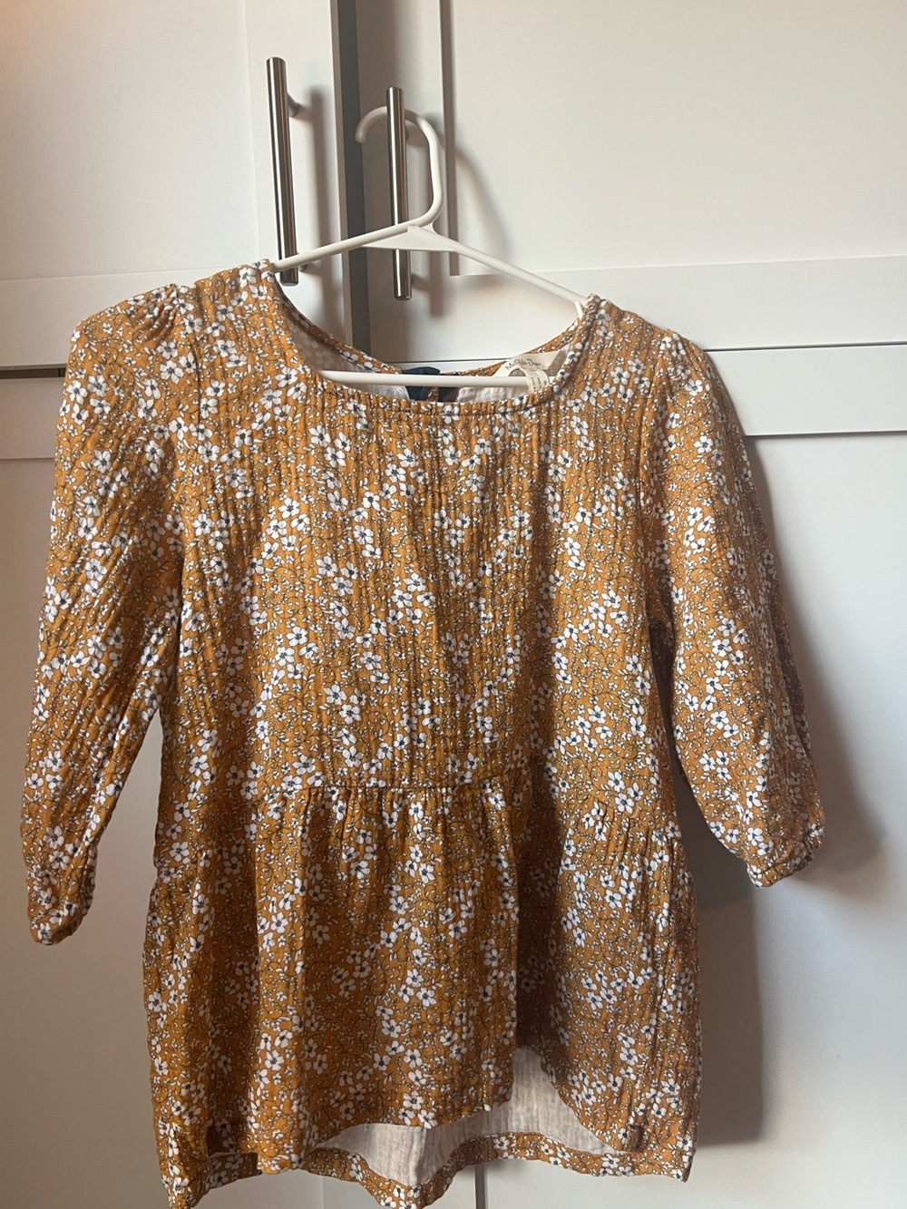 Matilda Jane Mustard Floral Smocked Yoke Dress